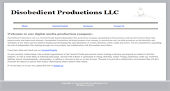 Desktop Screenshot of disobedientproductions.com