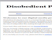 Tablet Screenshot of disobedientproductions.com